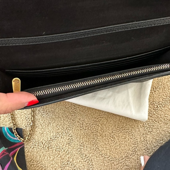 Dior Saddle Wallet on Chain bag. Black - Picture 8 of 8